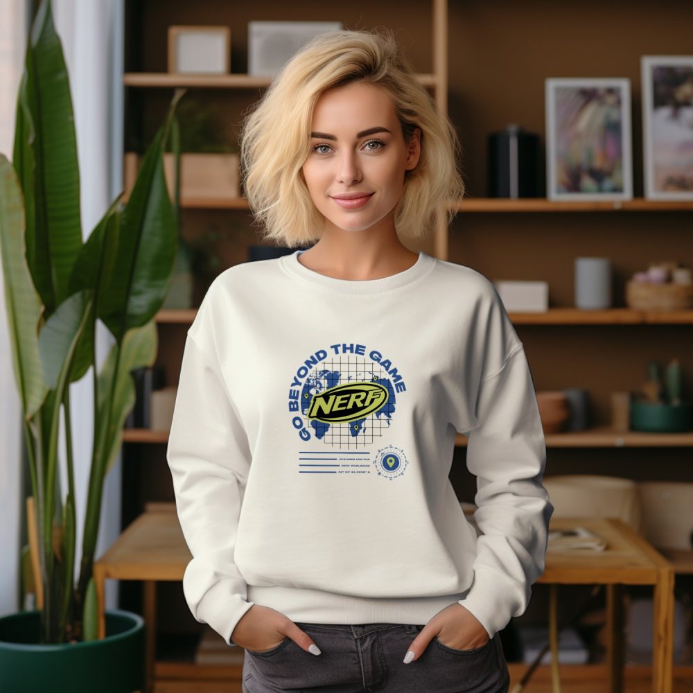 Sweat oversize coton bio Femme Nerf avec un design de Nerf Go Beyond The Game