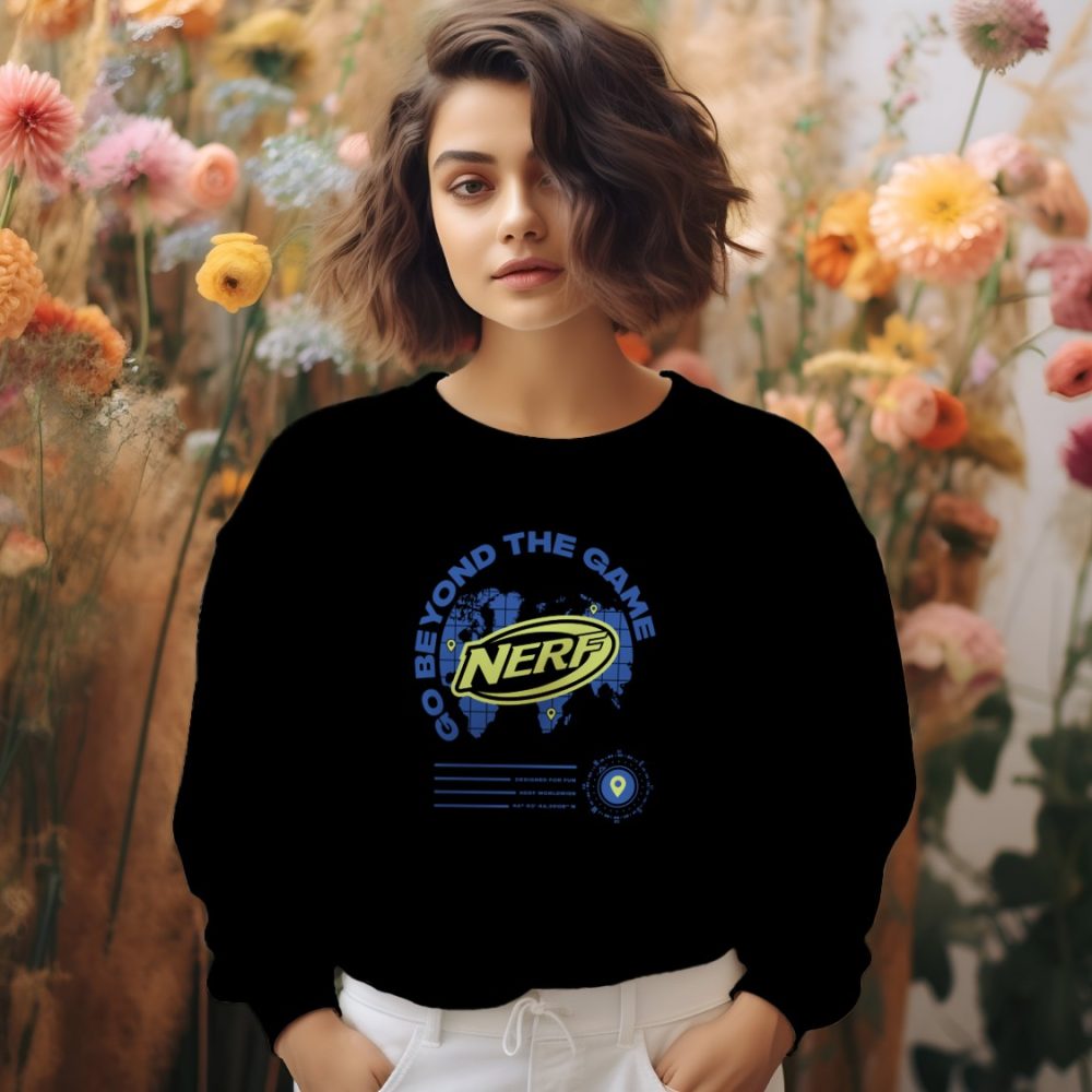 Sweat oversize coton bio Femme Nerf avec un design de Nerf Go Beyond The Game