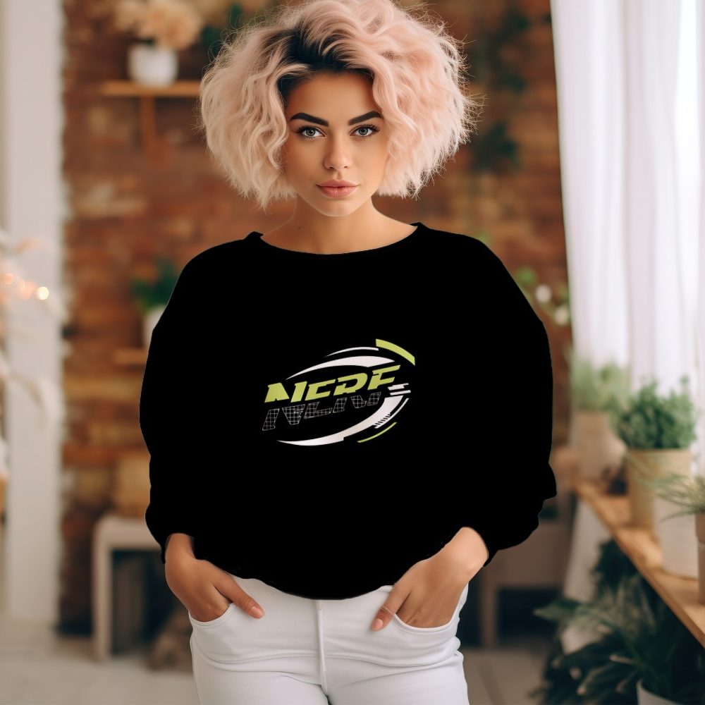 Sweat oversize coton bio Femme Nerf avec un design de Nerf Citrus Logo