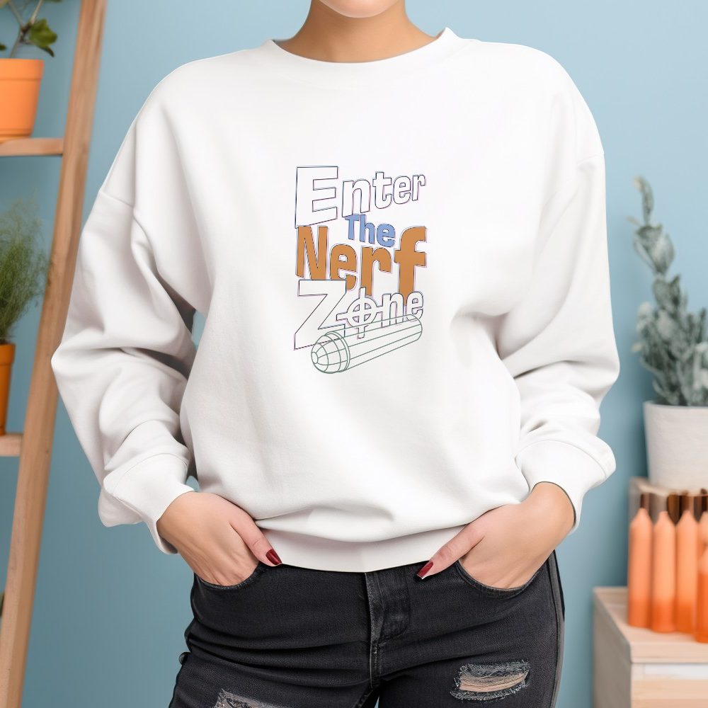 Sweat oversize coton bio Femme Nerf avec un design de Nerf Enter The Nerf Zone