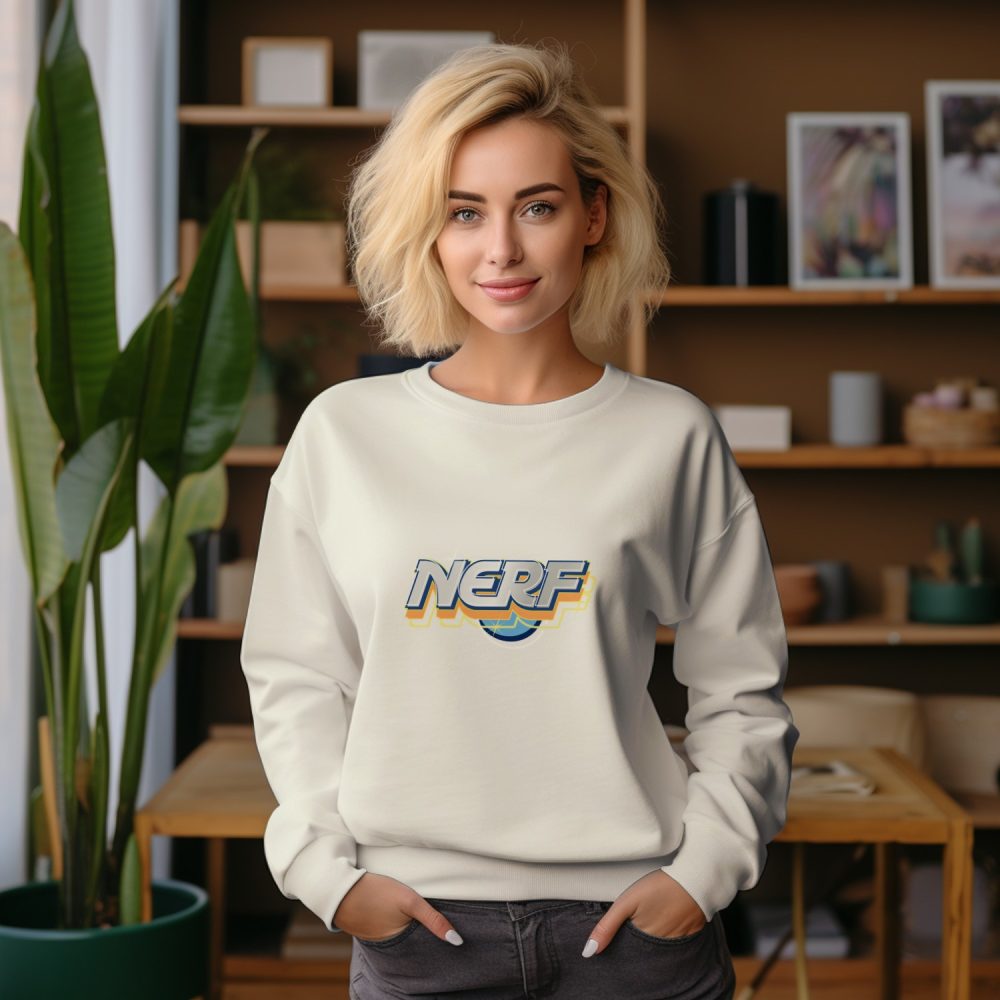 Sweat oversize coton bio Femme Nerf avec un design de Nerf Métal