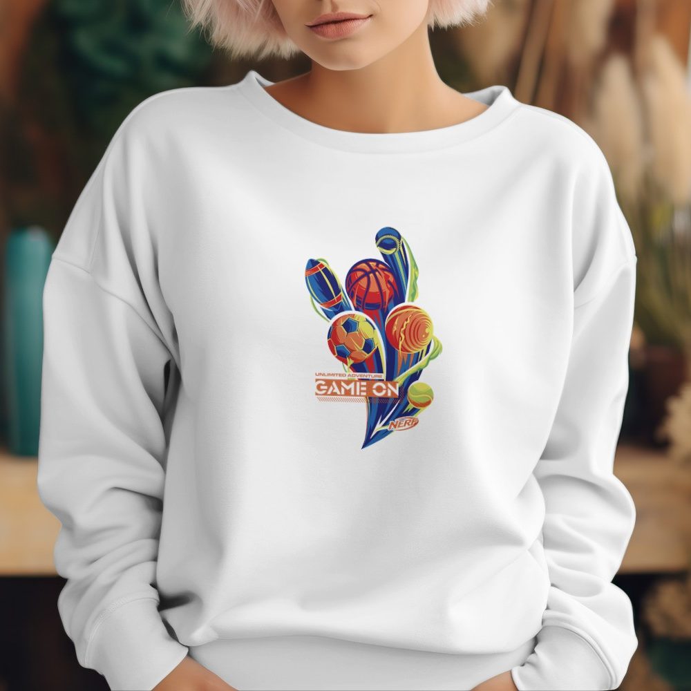 Sweat oversize coton bio Femme Nerf avec un design de Nerf Game On
