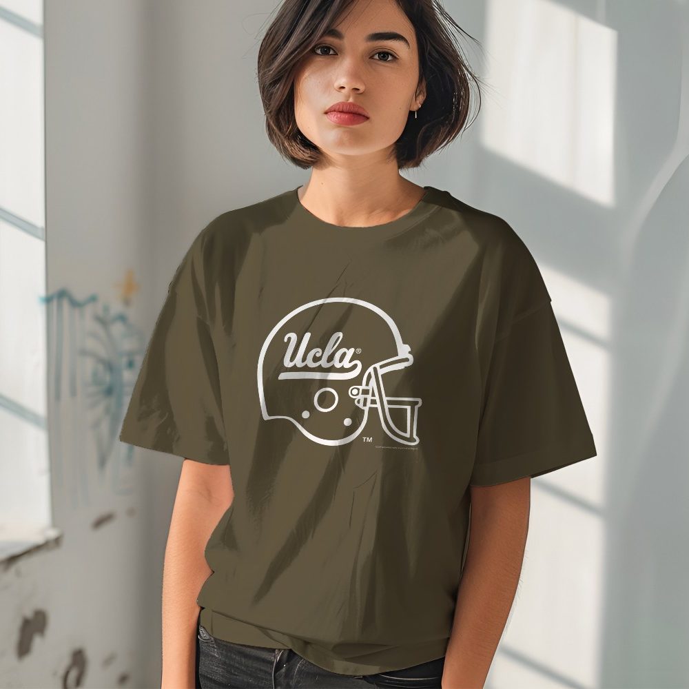 T-shirt oversize coton bio Femme UCLA avec un design de UCLA Casque