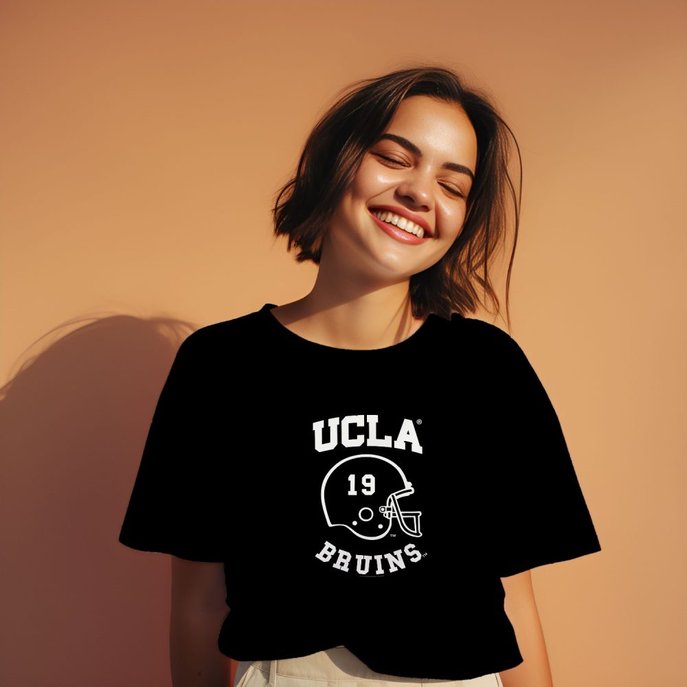 T-shirt oversize coton bio Femme UCLA avec un design de UCLA Casque 19 Bruins