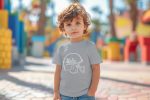 T-shirt coton bio Bébé UCLA avec un design de UCLA Casque