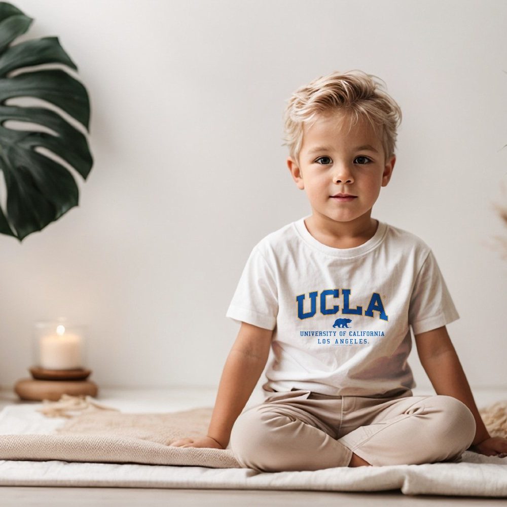 T-shirt coton bio Bébé UCLA avec un design de UCLA Ours