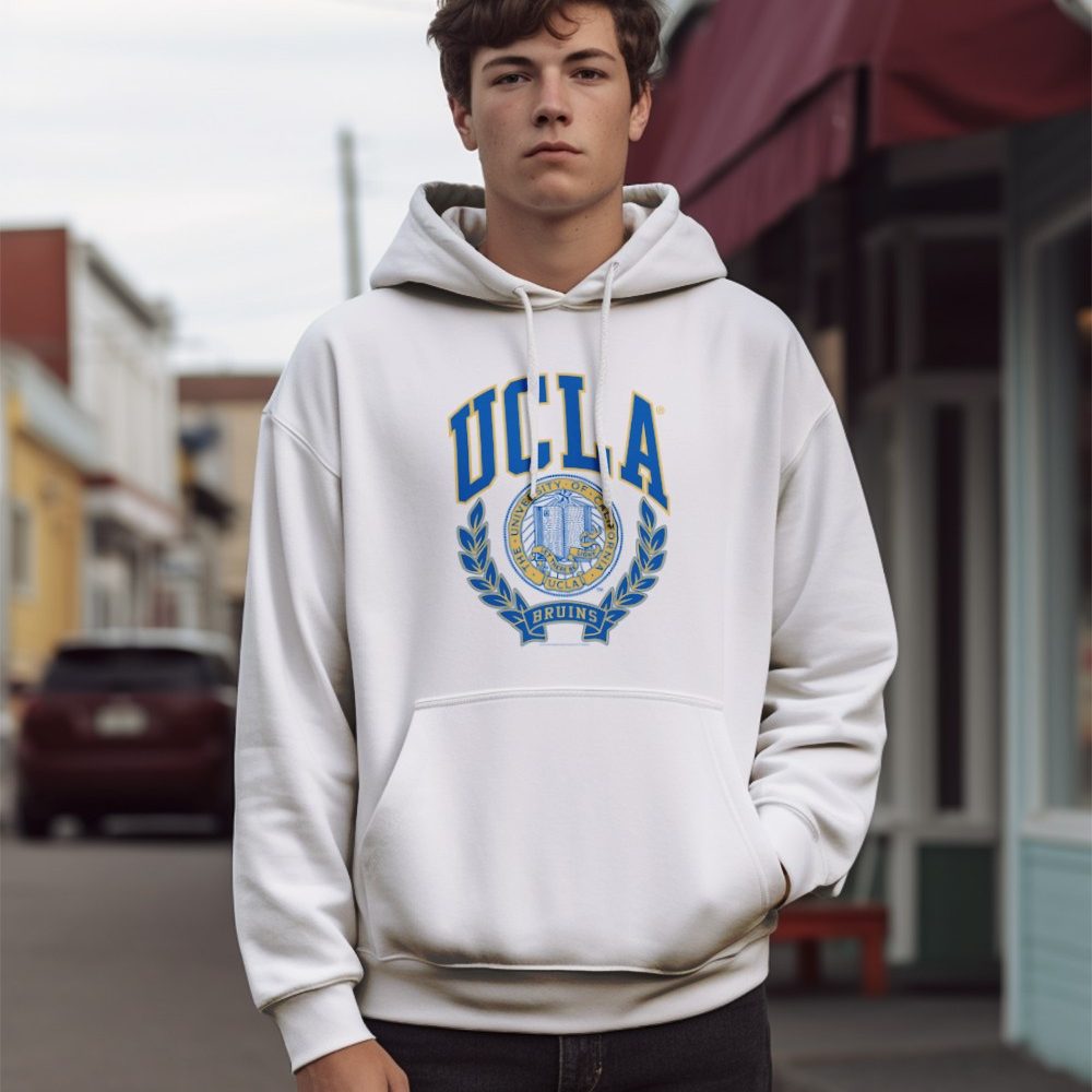 Sweat-shirt à capuche Homme UCLA avec un design de UCLA Écusson couleurs