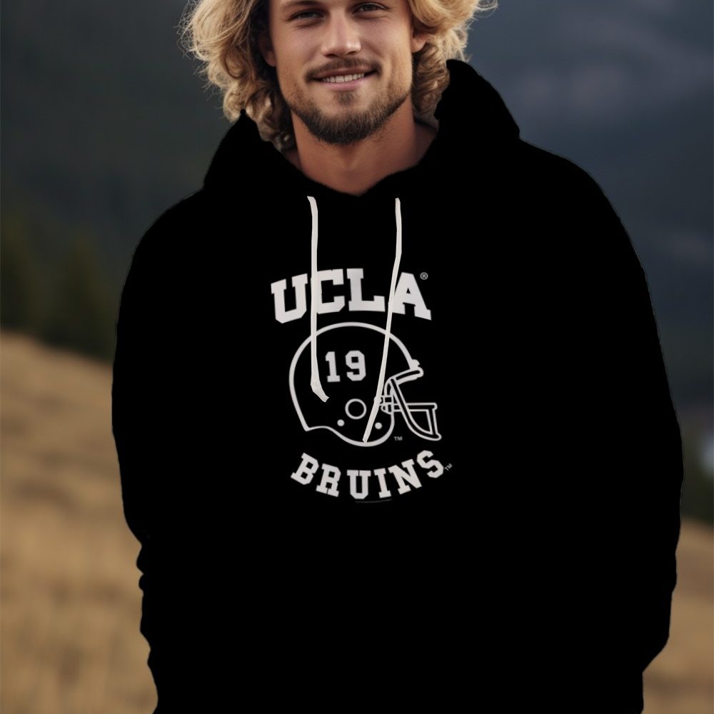 Sweat-shirt à capuche Homme UCLA avec un design de UCLA Casque 19 Bruins