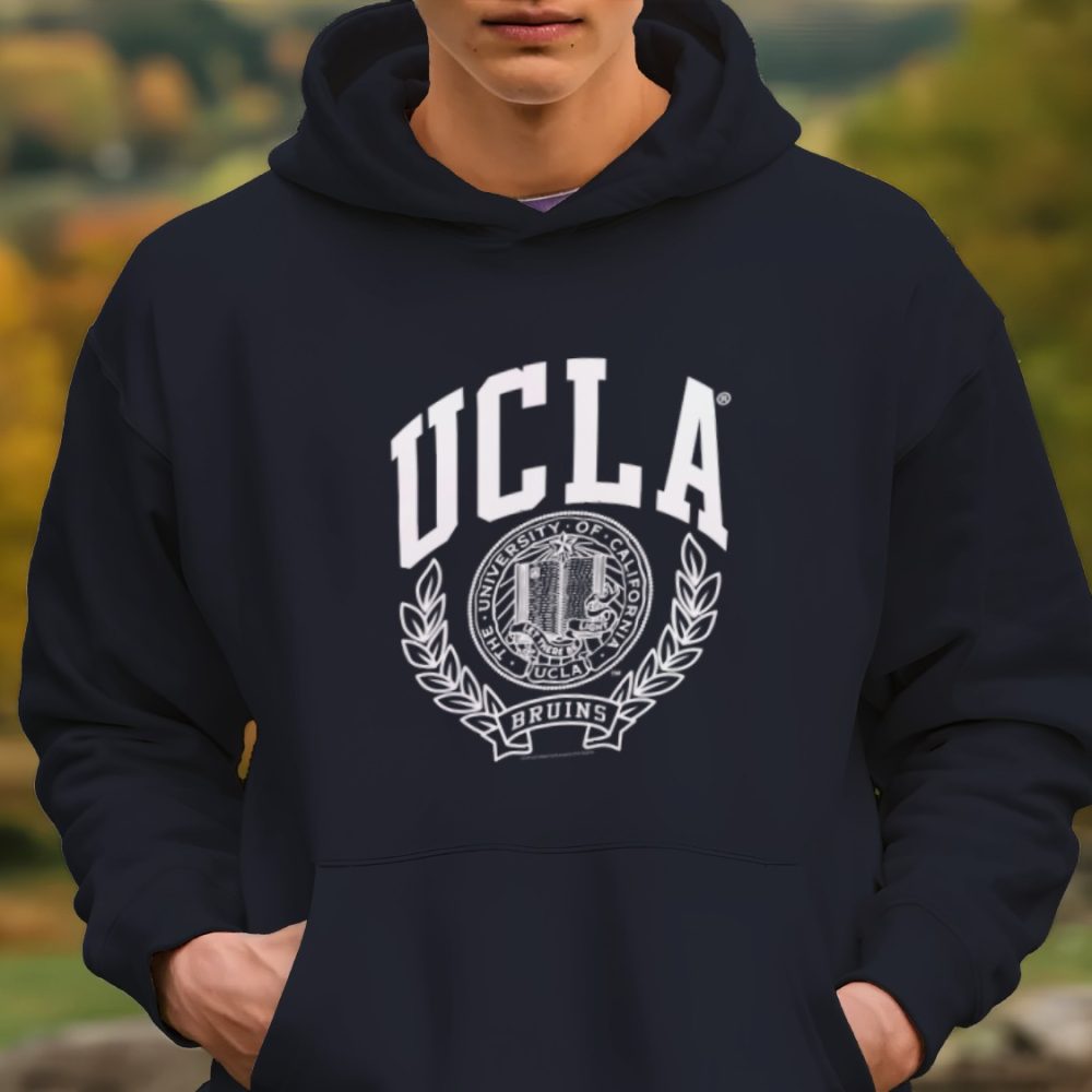 Sweat-shirt à capuche Homme UCLA avec un design de UCLA Écusson blanc