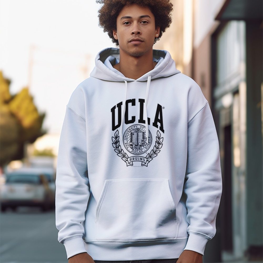 Sweat-shirt à capuche Homme UCLA avec un design de UCLA Écusson noir