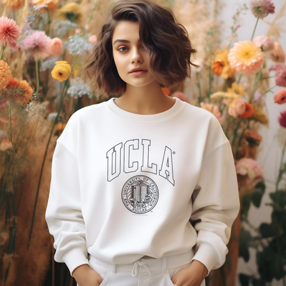 Sweat oversize coton bio Femme UCLA avec un design de UCLA Let There Be Light