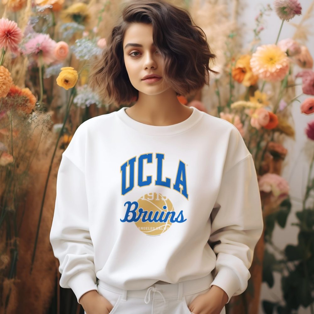 Sweat oversize coton bio Femme UCLA avec un design de UCLA Basket