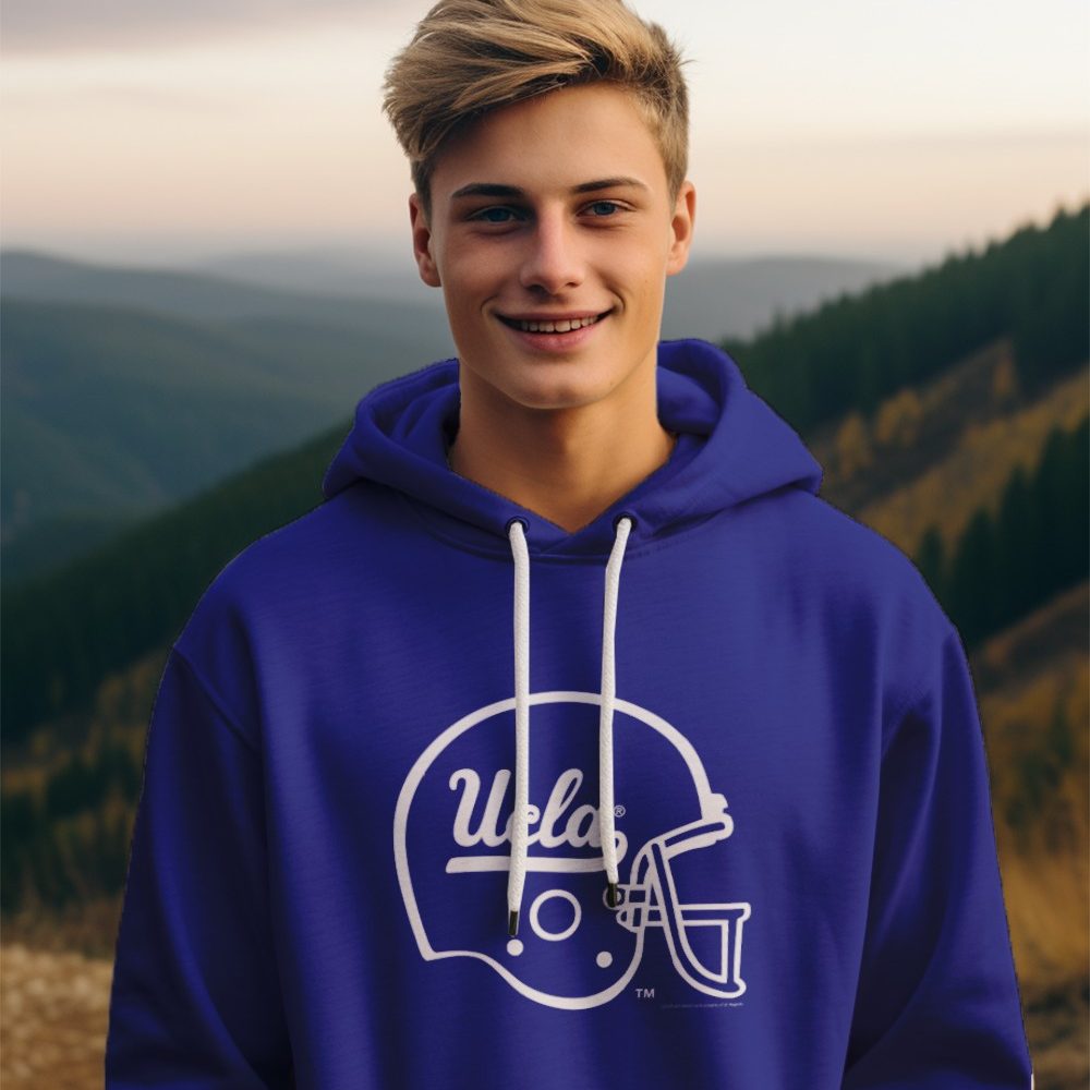 Pull à capuche Enfant UCLA avec un design de UCLA Casque