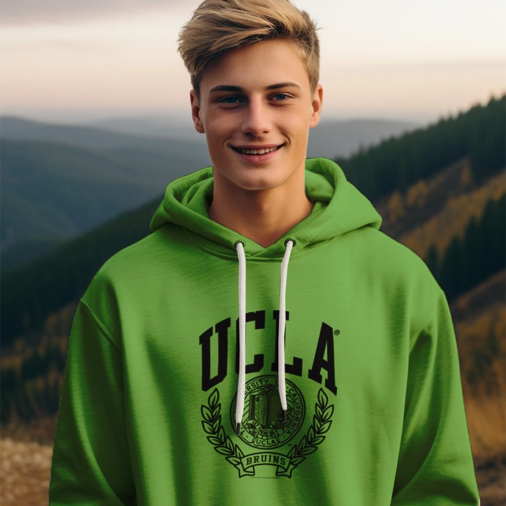 Pull à capuche Enfant UCLA avec un design de UCLA Écusson noir