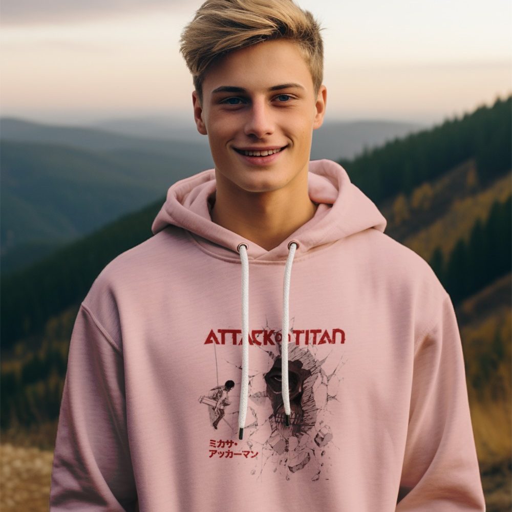 Pull à capuche Enfant Attack On Titan avec un design de Attack On Titan Broken Wall