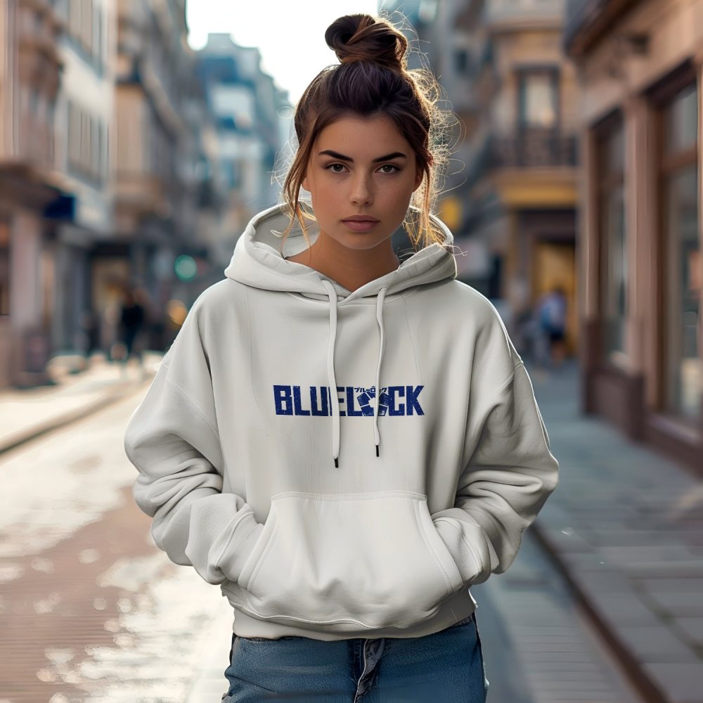 Sweat-shirt à capuche Femme Bluelock avec un design de Bluelock bleu