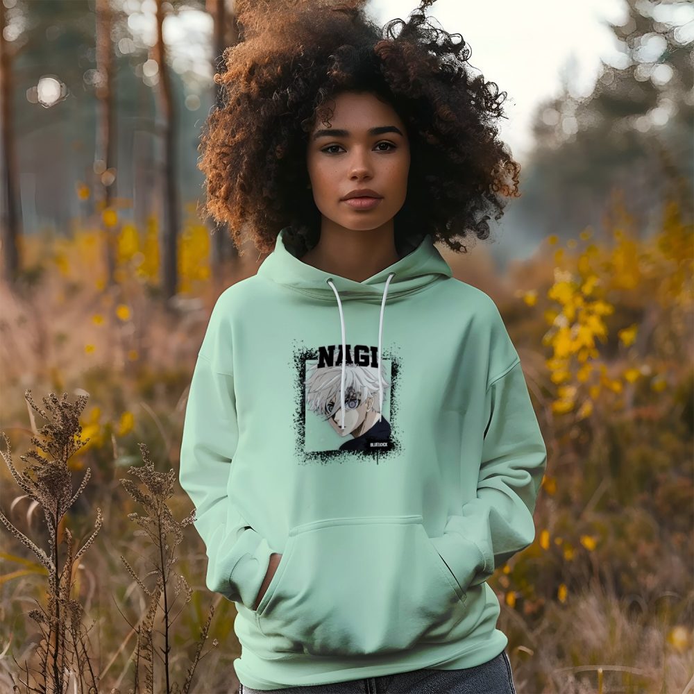 Sweat-shirt à capuche Femme Bluelock avec un design de Bluelock Seishiro noir