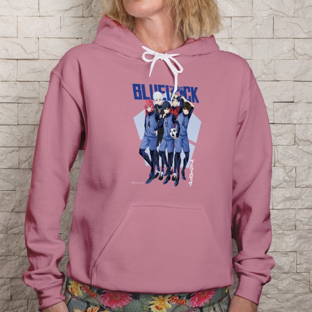 Sweat-shirt à capuche Femme Bluelock avec un design de Bluelock Team blanc