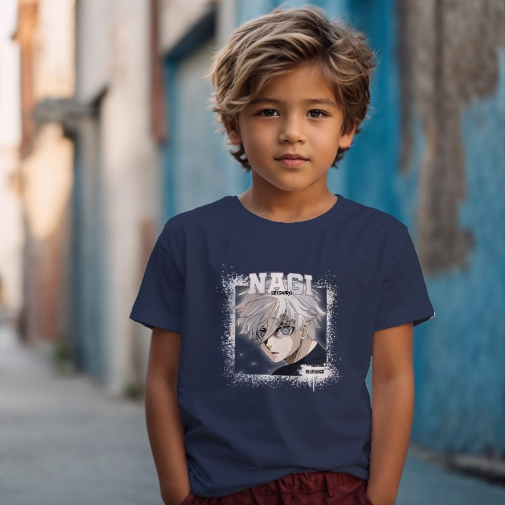 T-shirt Enfant Bluelock avec un design de Bluelock Seishiro blanc