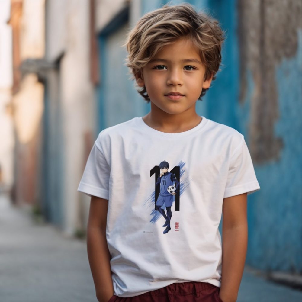 T-shirt Enfant Bluelock avec un design de Bluelock 11 noir
