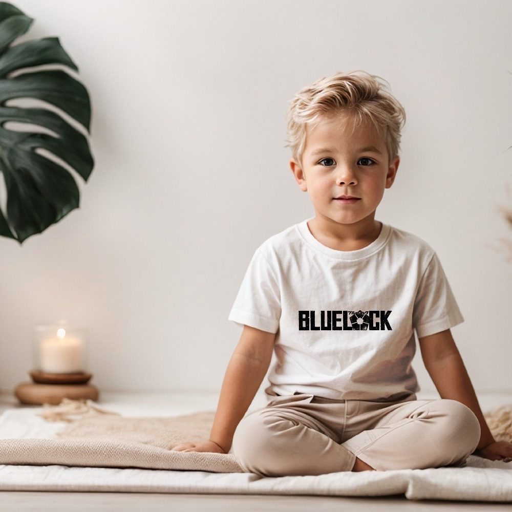 T-shirt coton bio Bébé Bluelock avec un design de Bluelock noir