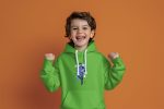 Pull à capuche Enfant Bluelock avec un design de Bluelock 11 blanc
