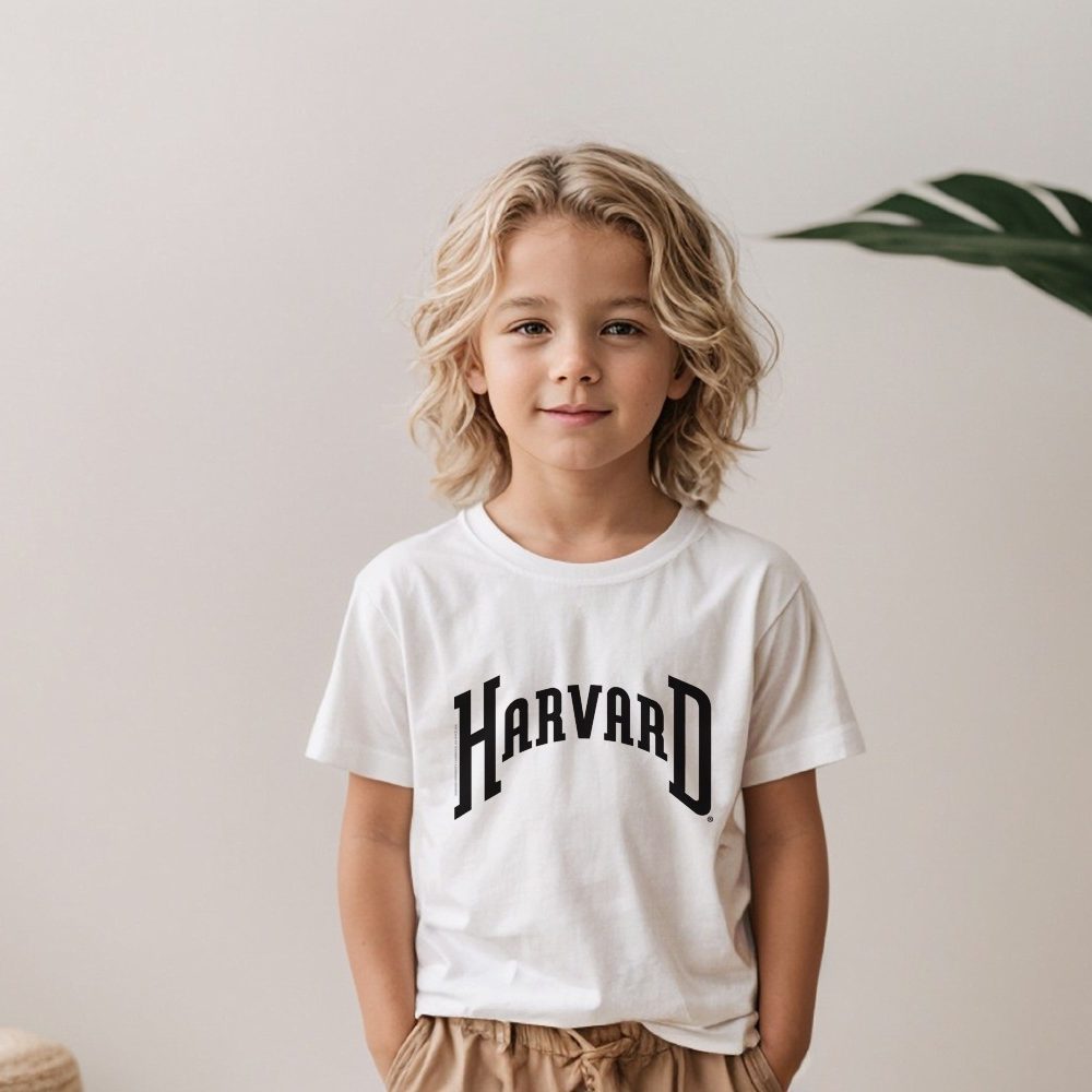 T-shirt Enfant Harvard avec un design de Harvard Arc noir