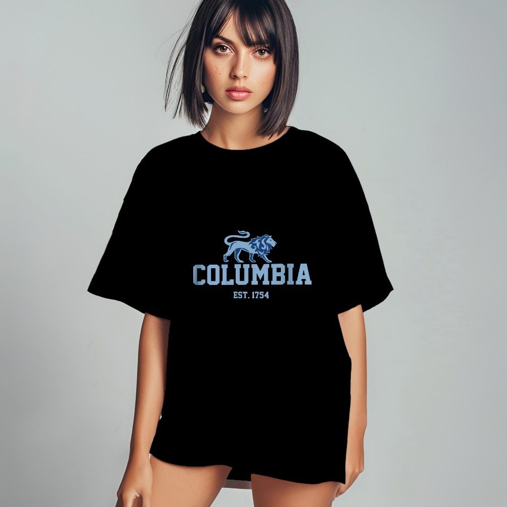 Sweat oversize coton bio Femme Columbia avec un design de Columbia Lion bleu ciel
