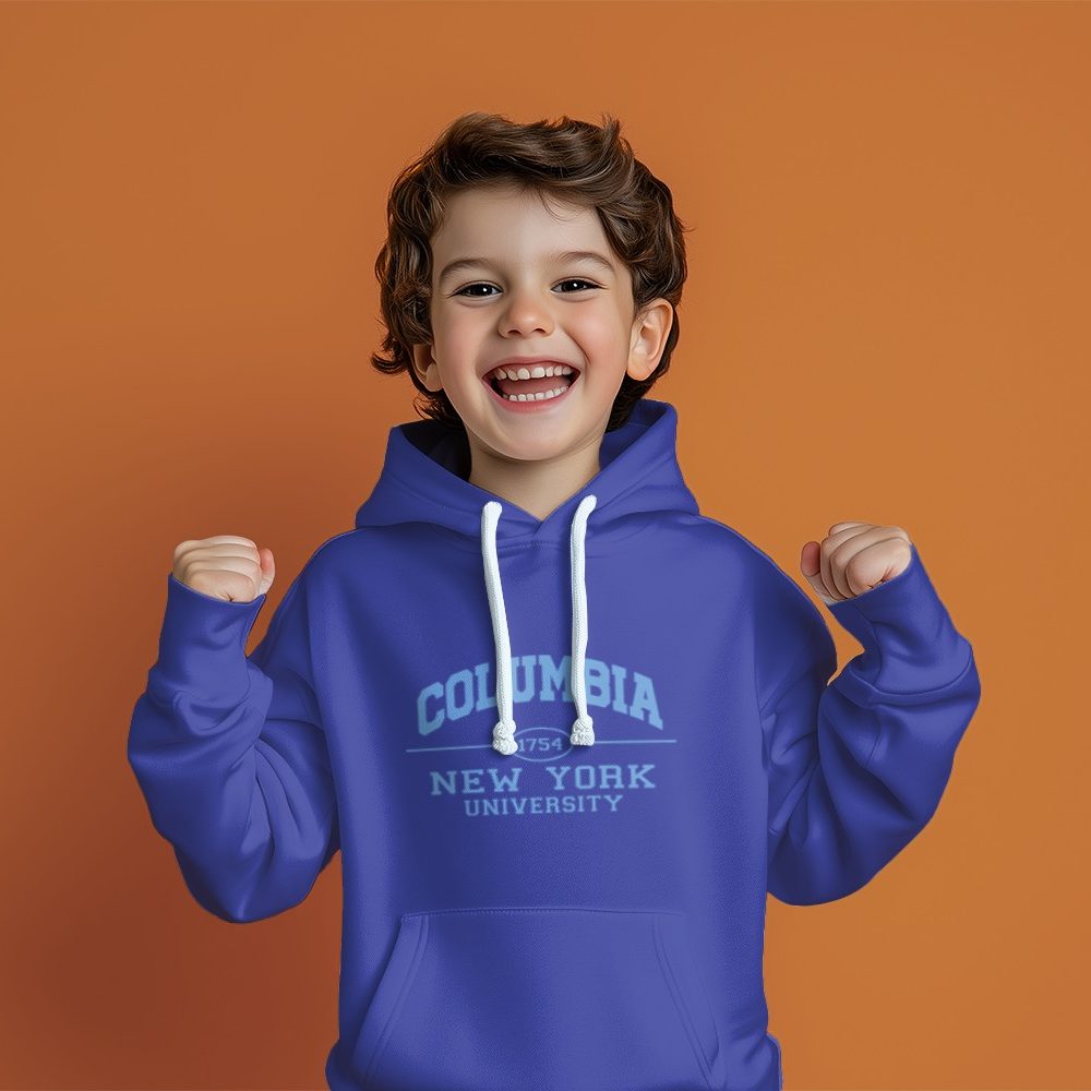 Pull à capuche Enfant Columbia avec un design de Columbia 1754 bleu ciel