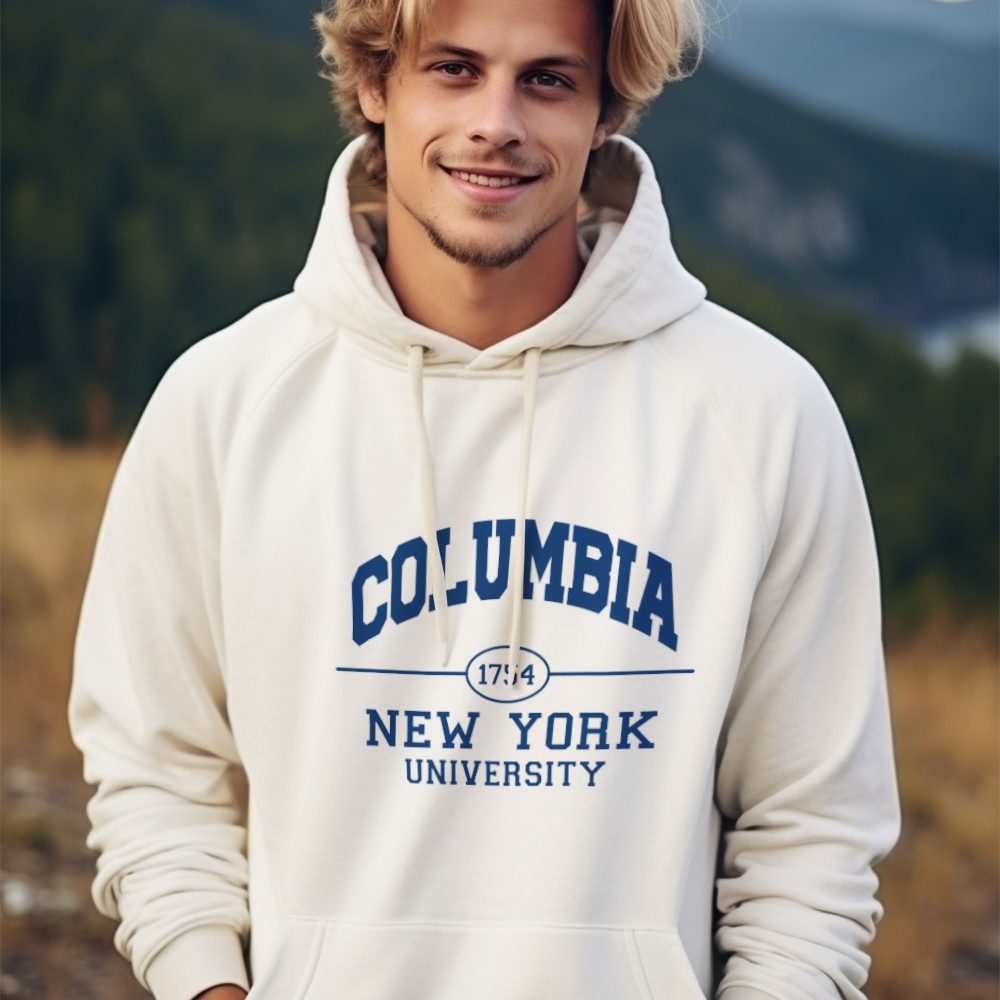 Sweat-shirt à capuche Homme Columbia avec un design de Columbia 1754 bleu navy