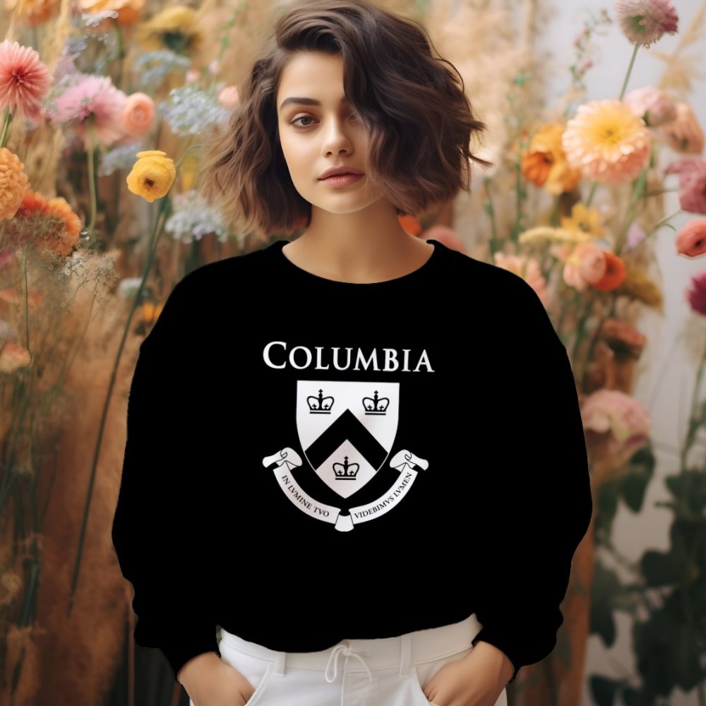 Sweat oversize coton bio Femme Columbia avec un design de Columbia Blason blanc