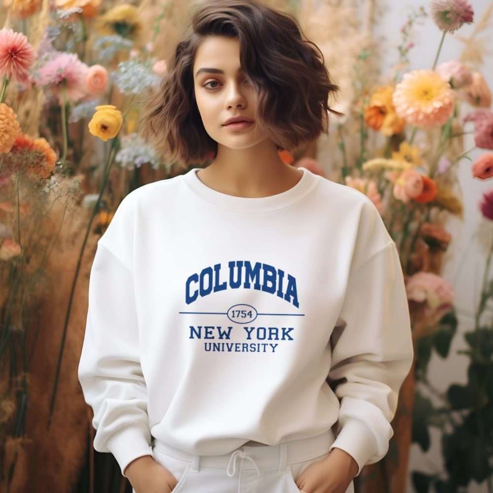 Sweat oversize coton bio Femme Columbia avec un design de Columbia 1754 bleu navy