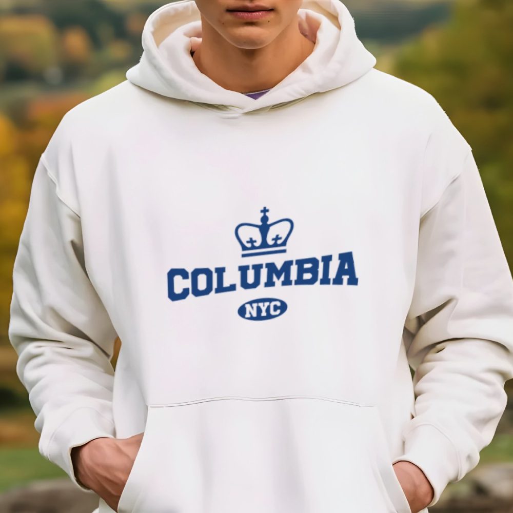Sweat-shirt à capuche Homme Columbia avec un design de Columbia NYC bleu