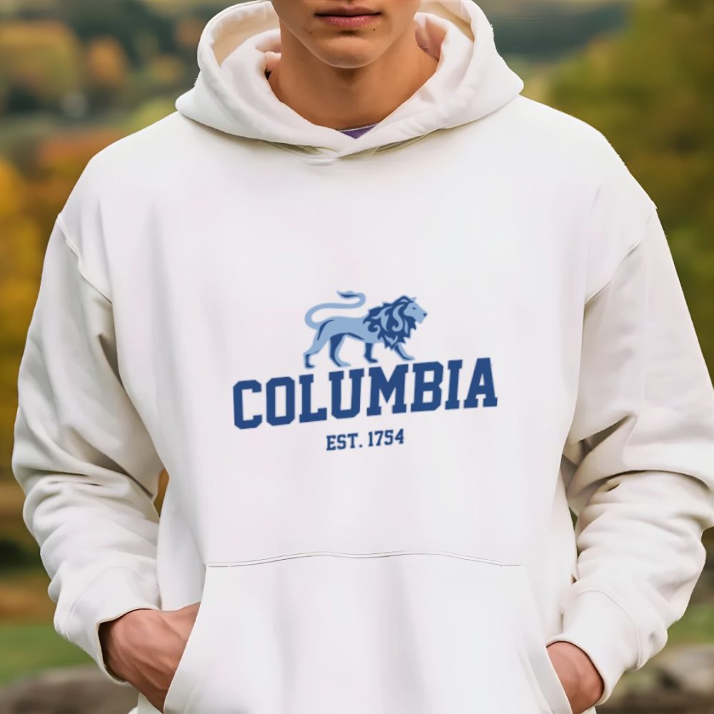Sweat-shirt à capuche Homme Columbia avec un design de Columbia Lion bleu navy