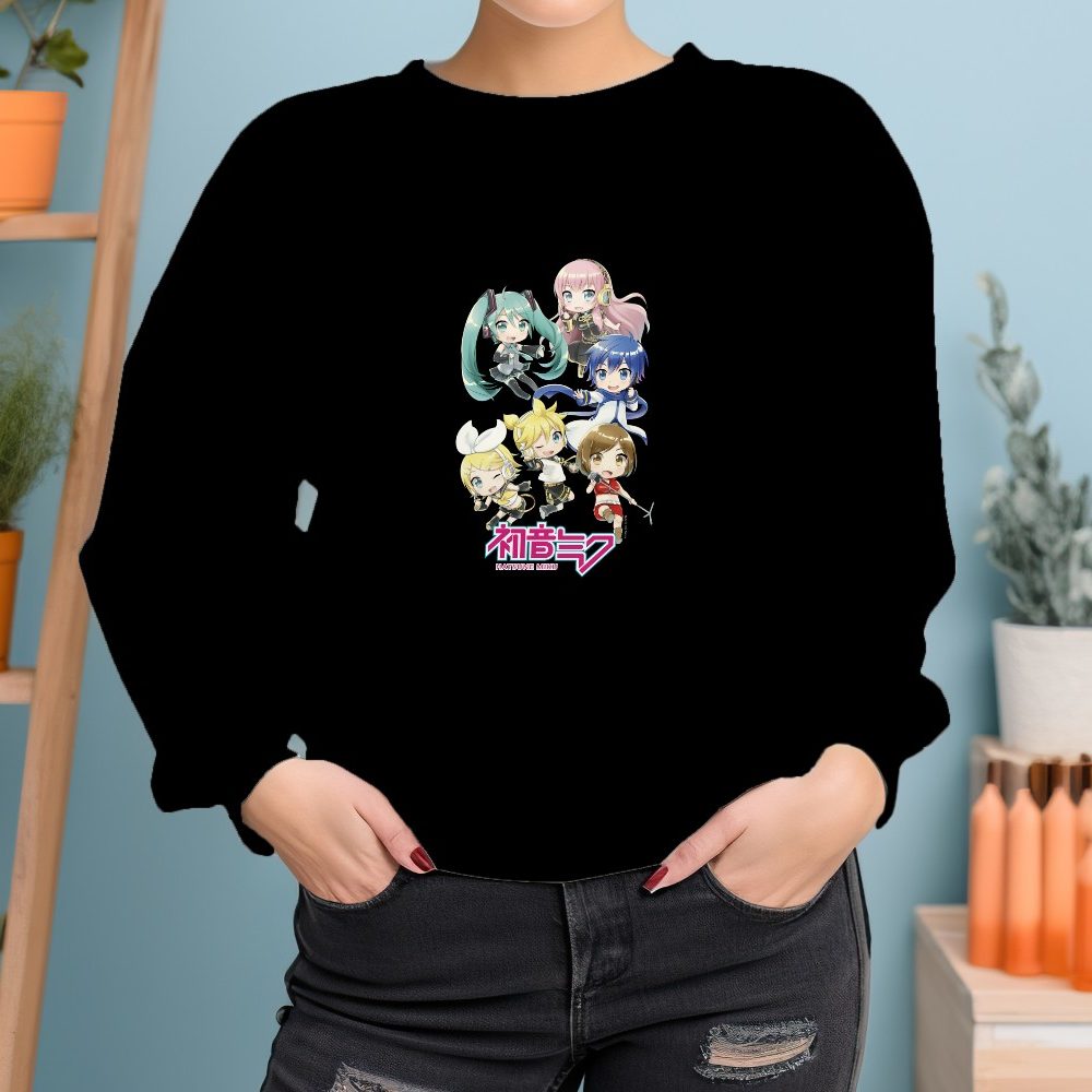 Sweat oversize coton bio Femme Hatsune Miku avec un design de Hatsune Miku Crew