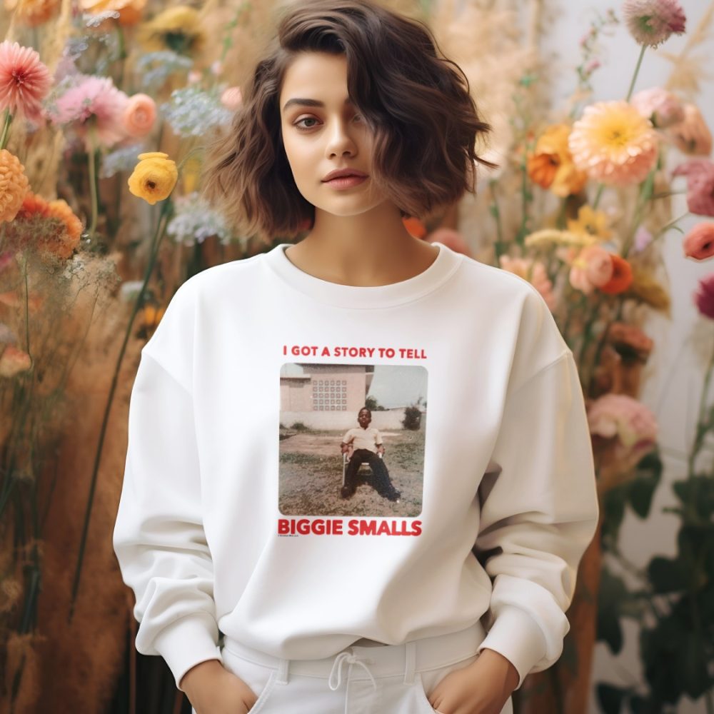 Sweat oversize coton bio Femme The notorious B.I.G avec un design de The Notorious B.I.G. Story To Tell