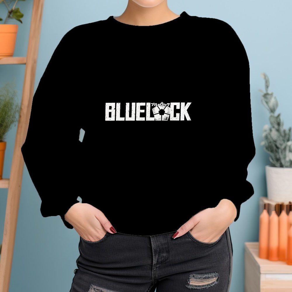 Sweat oversize coton bio Femme Bluelock avec un design de Bluelock blanc
