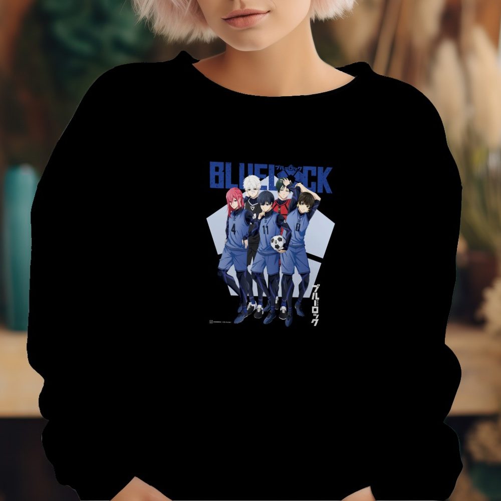 Sweat oversize coton bio Femme Bluelock avec un design de Bluelock Team blanc