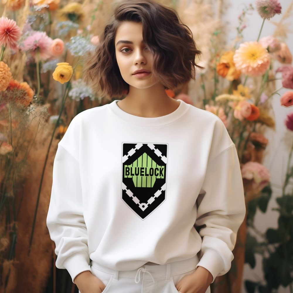 Sweat oversize coton bio Femme Bluelock avec un design de Bluelock Team Blason