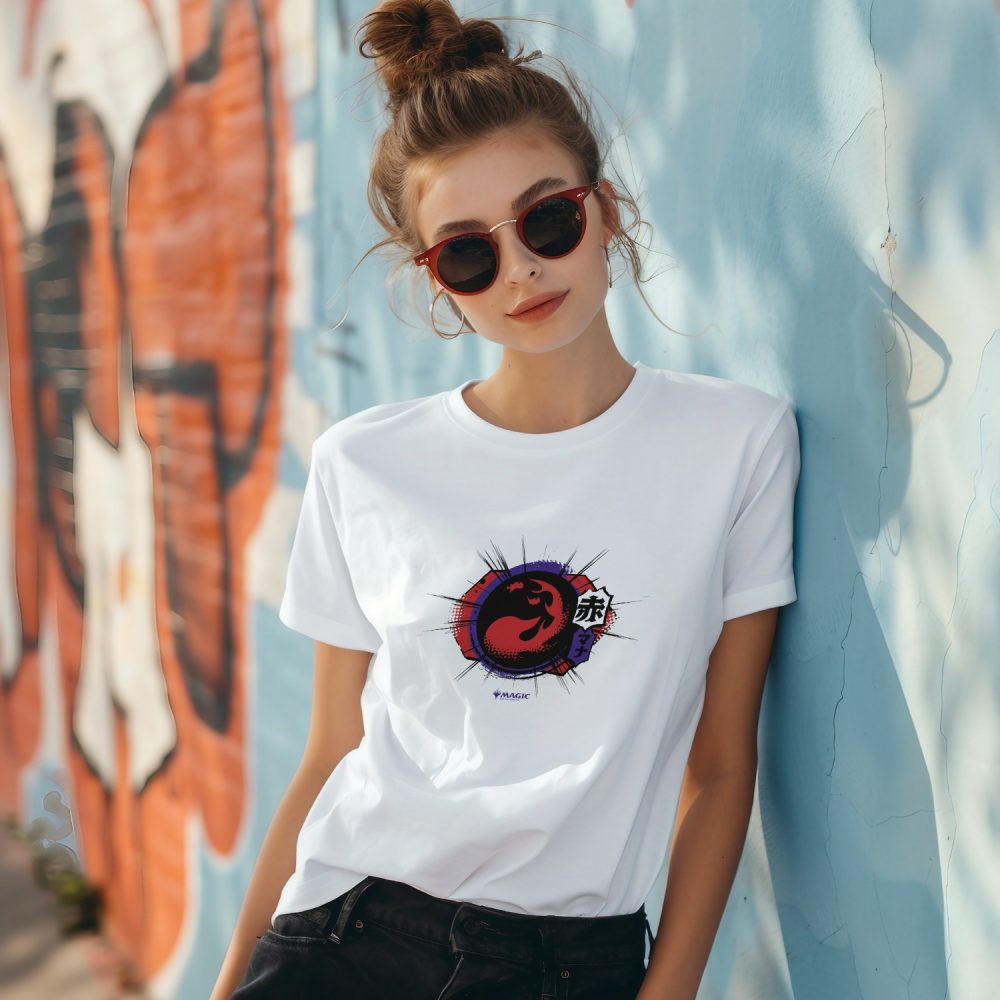 T-shirt Femme Magic The Gathering avec un design de MTG Red Mana