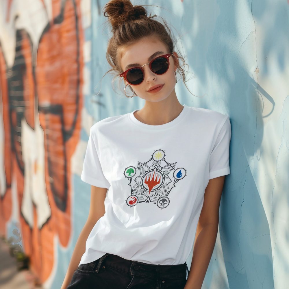 T-shirt Femme Magic The Gathering avec un design de MTG Elements