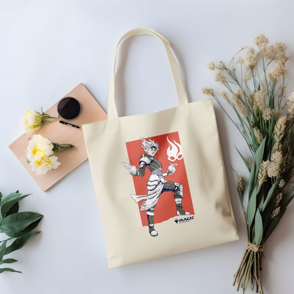 Tote bag coton bio Magic The Gathering avec un design de MTG Red Chandra