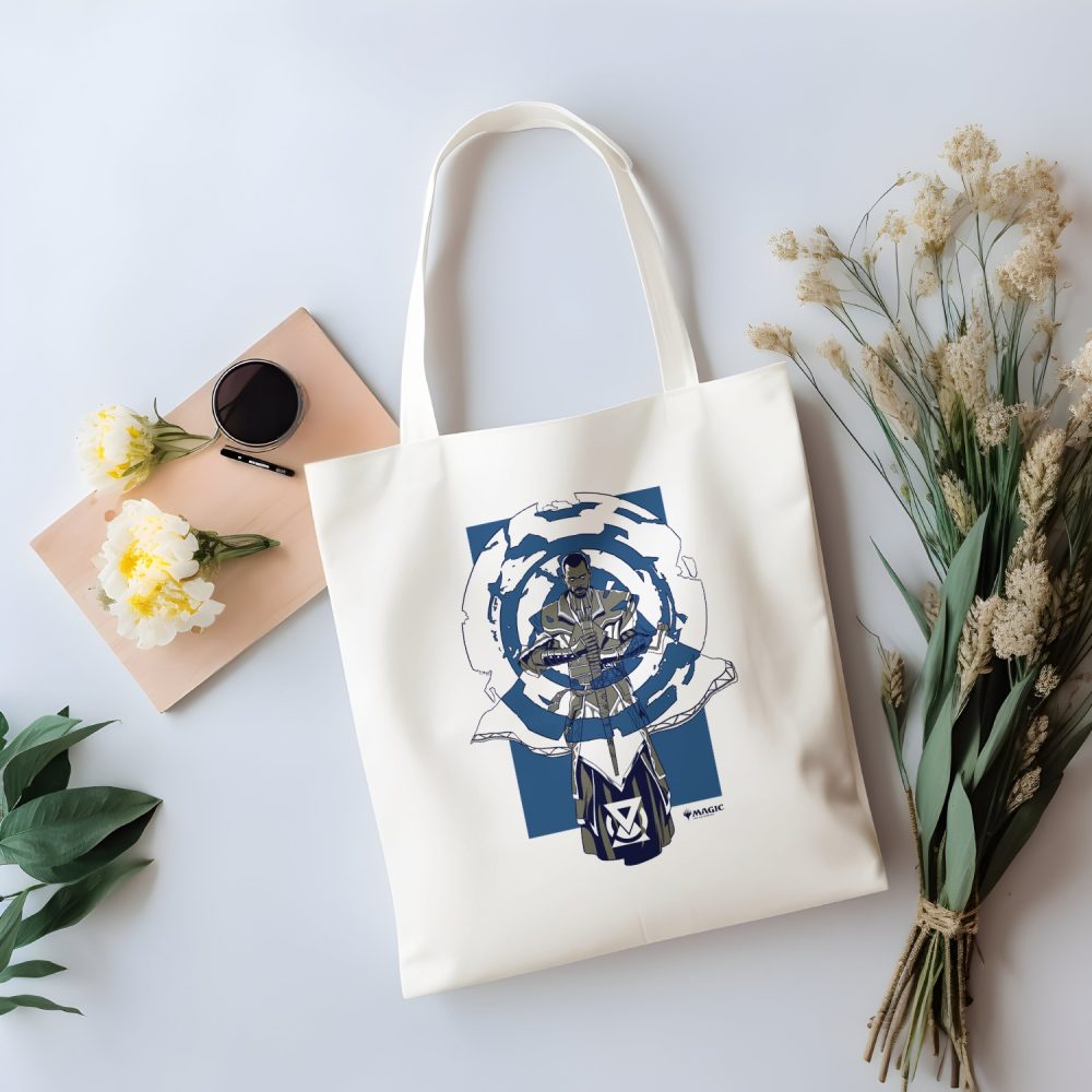 Tote bag coton bio Magic The Gathering avec un design de MTG Blue Teferi