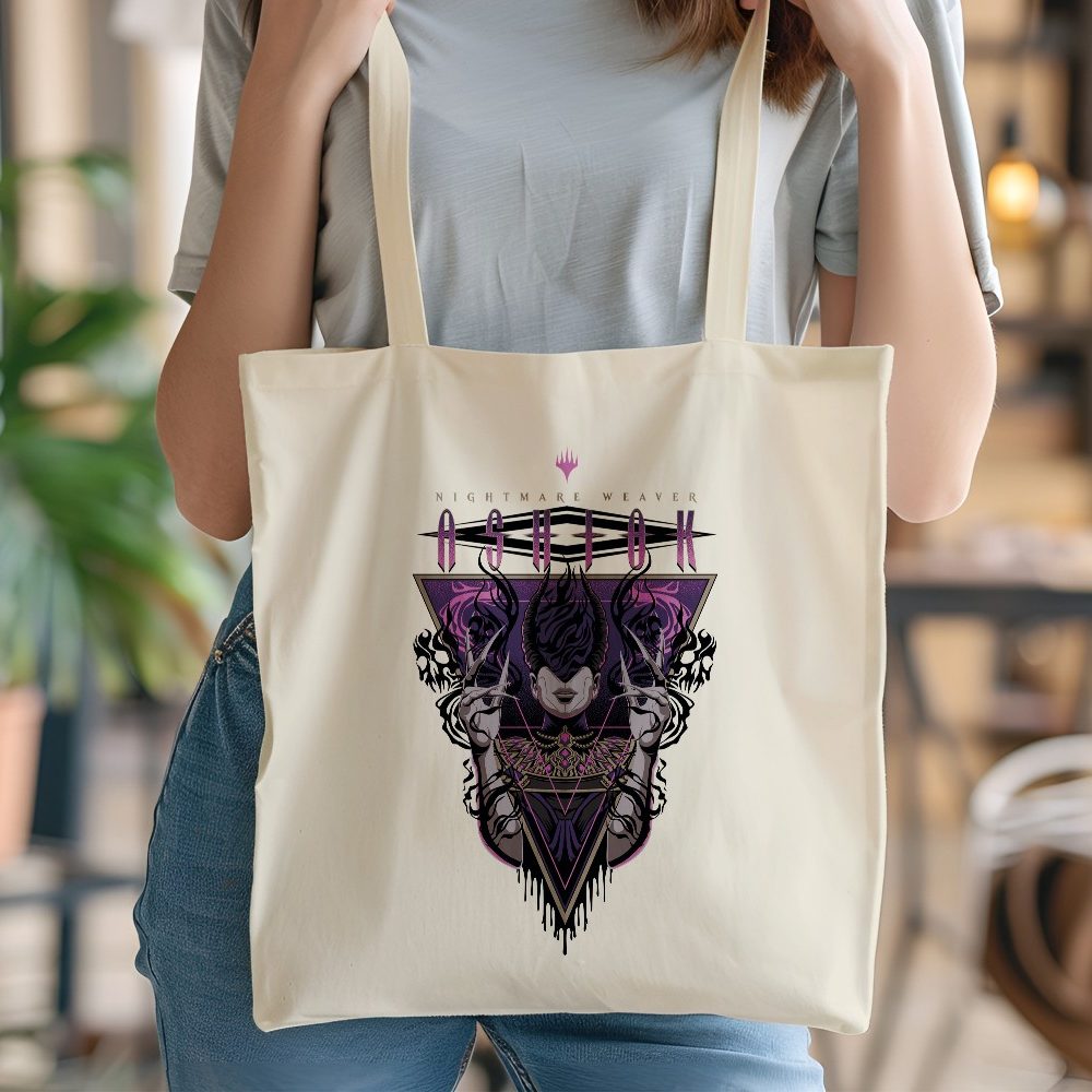 Tote bag coton bio Magic The Gathering avec un design de MTG Ashiok