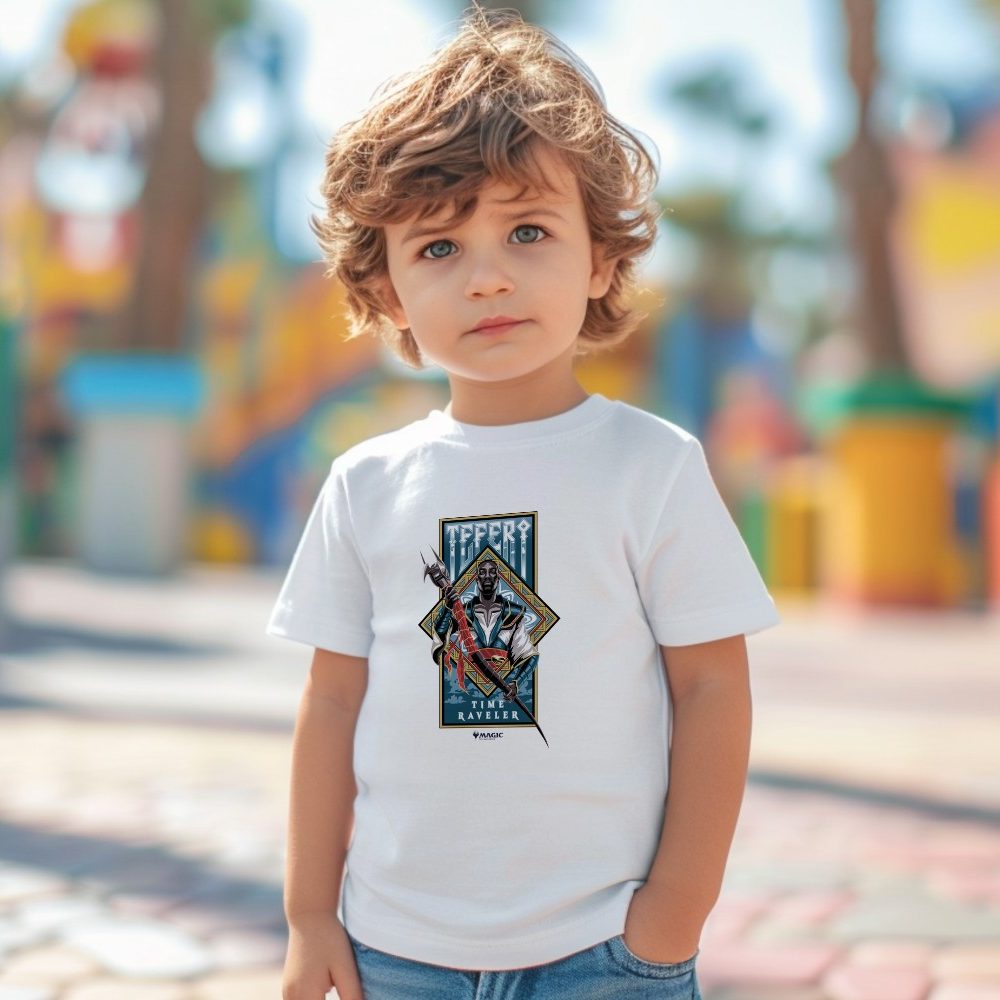 T-shirt coton bio Bébé Magic The Gathering avec un design de MTG Teferi