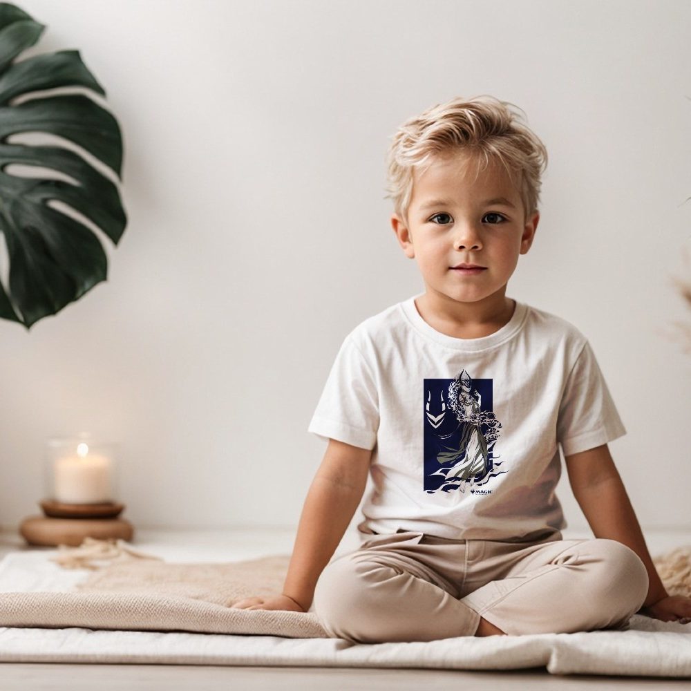 T-shirt coton bio Bébé Magic The Gathering avec un design de MTG Blue Ashiok