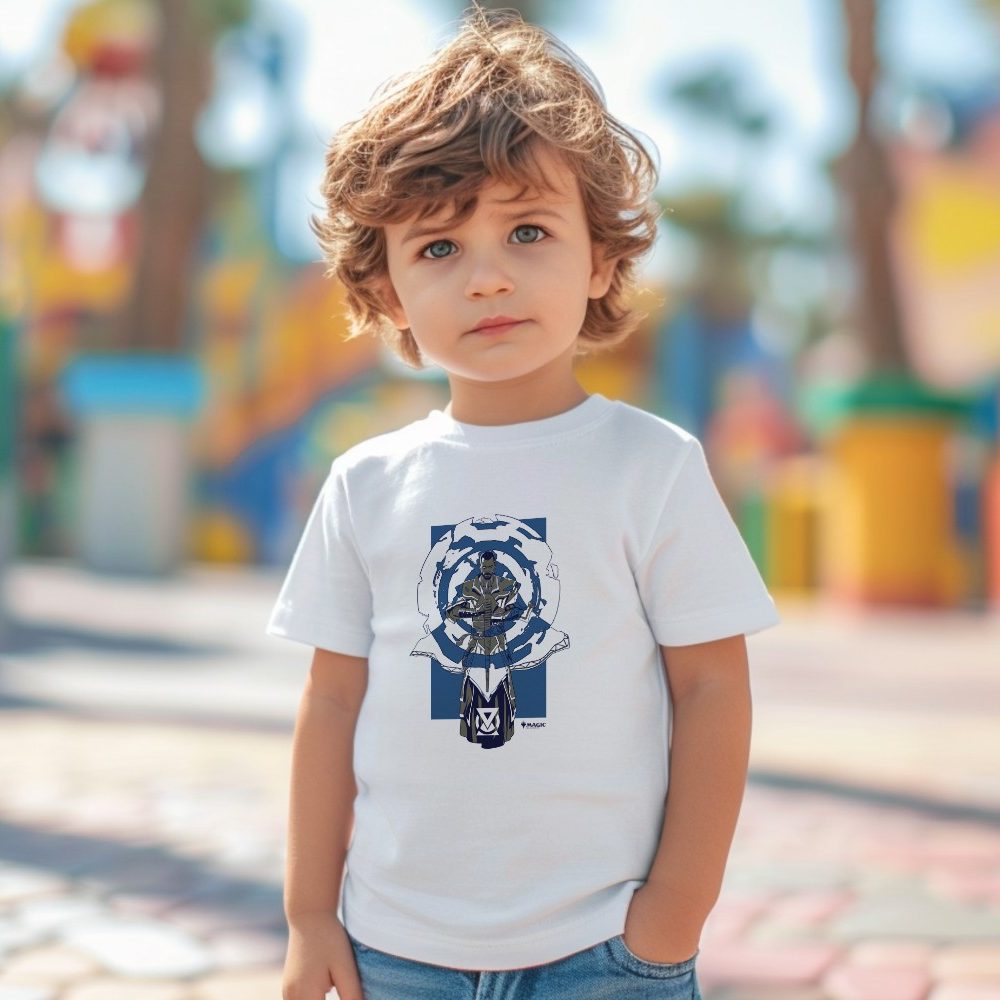 T-shirt coton bio Bébé Magic The Gathering avec un design de MTG Blue Teferi