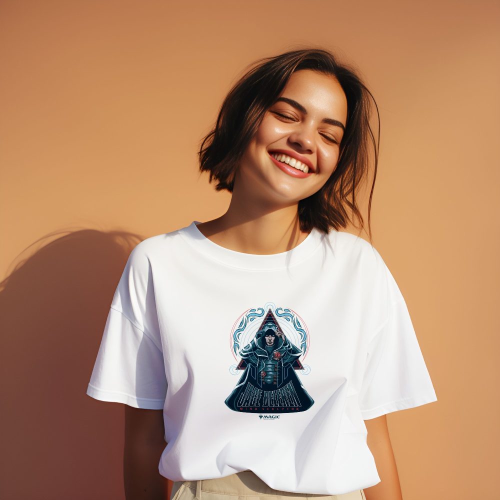 T-shirt oversize coton bio Femme Magic The Gathering avec un design de MTG Jace Beleren