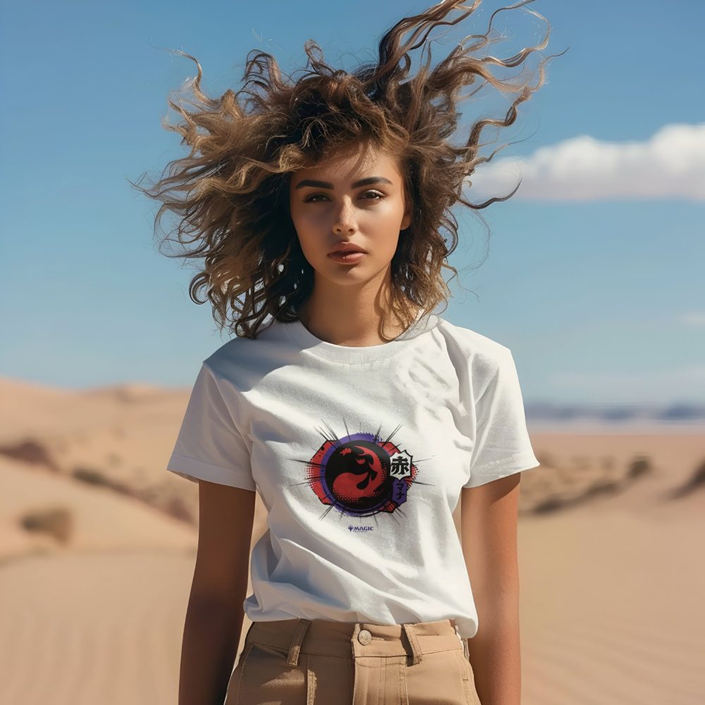 T-shirt Femme Magic The Gathering avec un design de MTG Red Mana