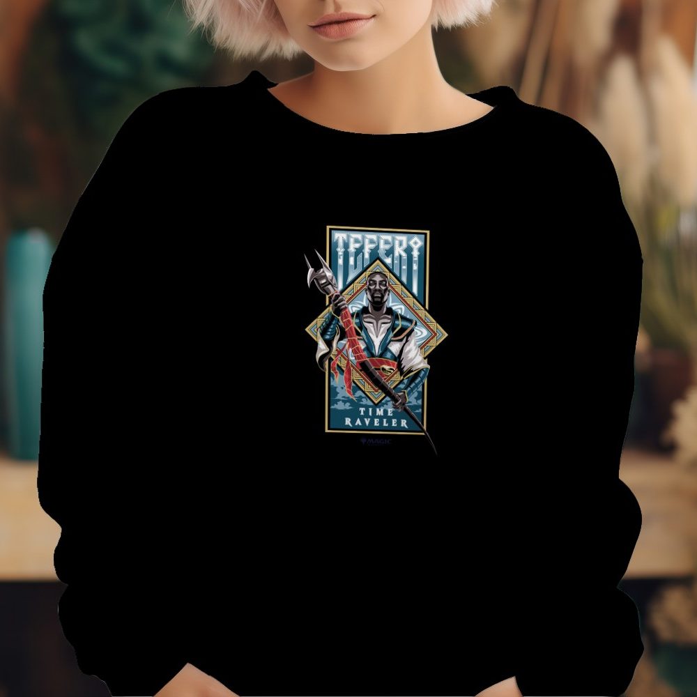 Sweat oversize coton bio Femme Magic The Gathering avec un design de MTG Teferi